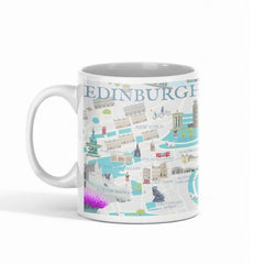 Edinburgh Illustrated Map Mug