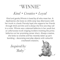 Elephant 'Winnie' Medium Plush Toy