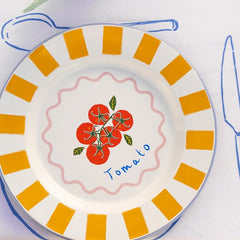 Enamel Tomato Plate 25cm
