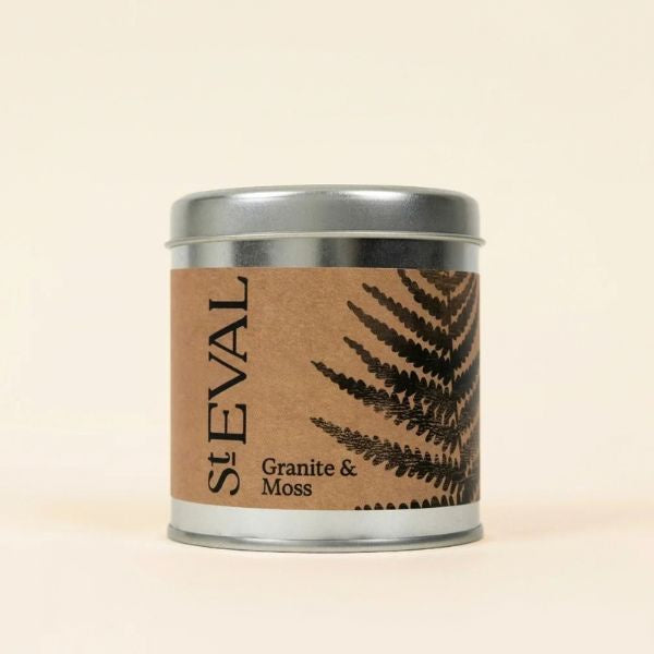 Granite and Moss Scented Tin Candle