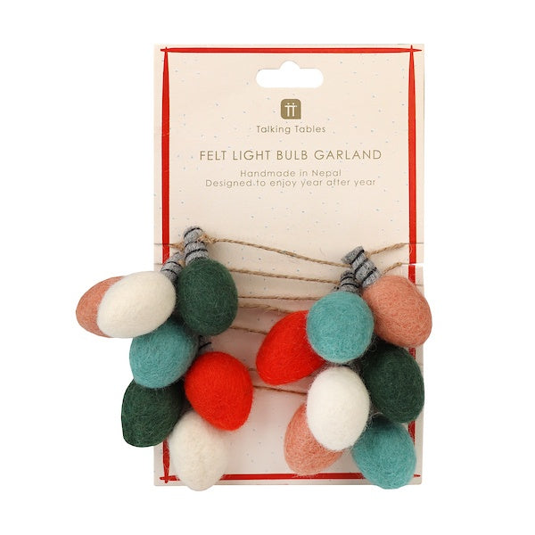 Felt Bulb Bunting
