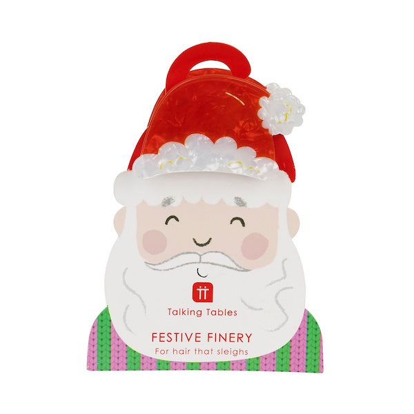 Festive Finery Santa Hat Hair Claw