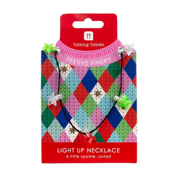 Festive Finery Led Star Necklace