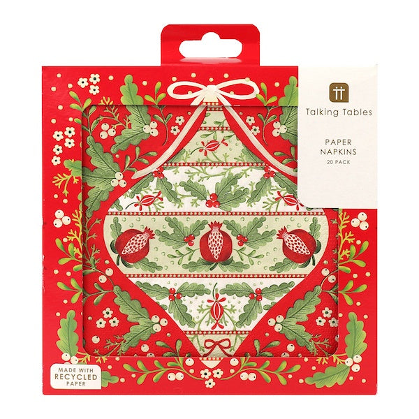 Folklore Napkin Red
