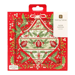 Folklore Napkin Red