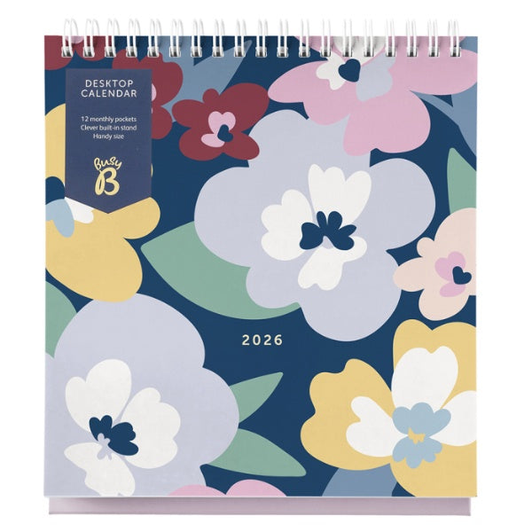 2026 Floral Flip-Top Desktop Calendar