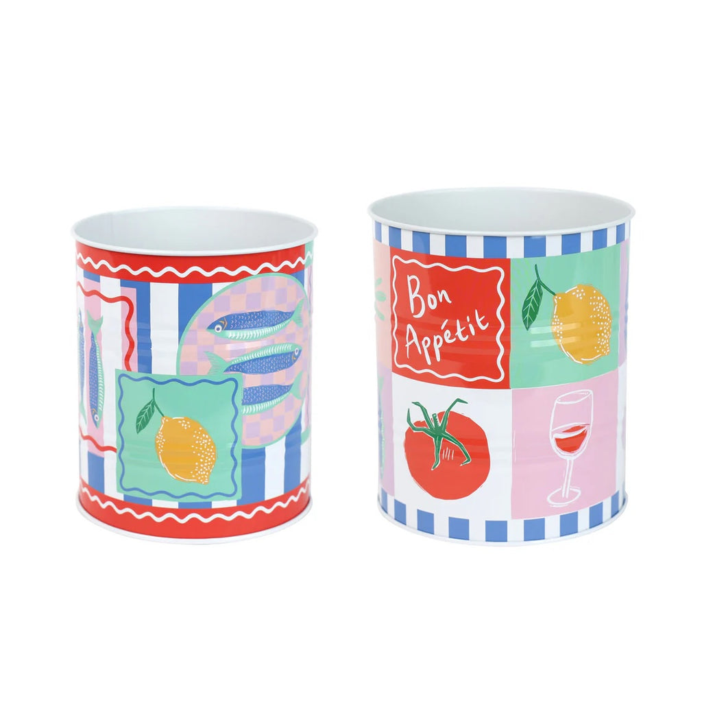 Food Icons Storage Tins - 2 Pack
