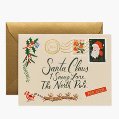 Santa Letter Christmas Card