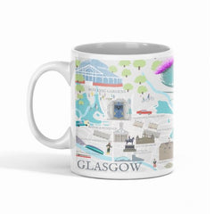 Glasgow Illustrated Map Mug