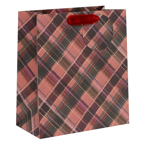 Gift Bag Medium Sugarplum Tartan