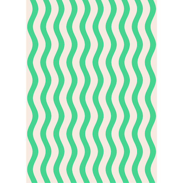 Green Waves Sheet Wrap