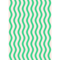 Green Waves Sheet Wrap