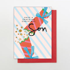 Son Christmas Cracker Card
