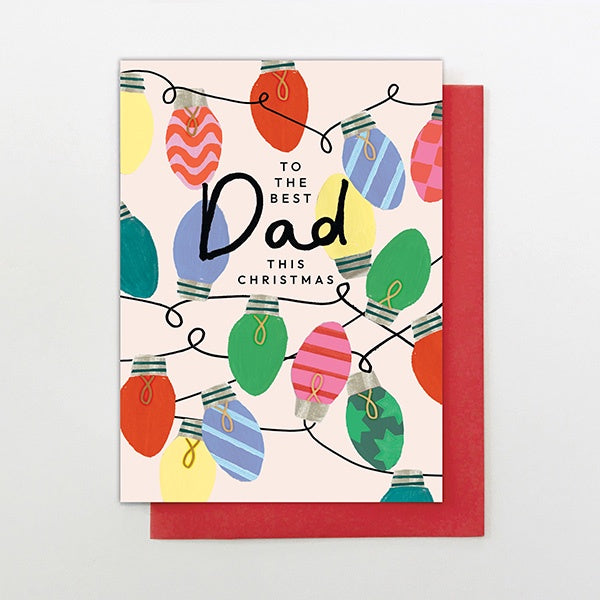 Dad Christmas Lights Card