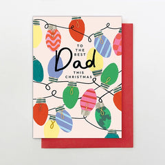 Dad Christmas Lights Card
