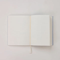 Hand Marbled Ruled A5 Notebook - Twisted Scallops Hydrangea