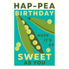 Hap-Pea Sweetest Birthday Card