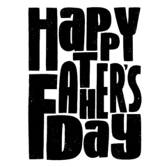 Happy Father's Day Bold Text Card