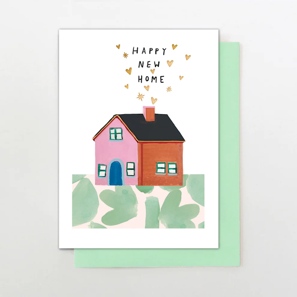 Happy New Home Stars And Hearts Smoke Card