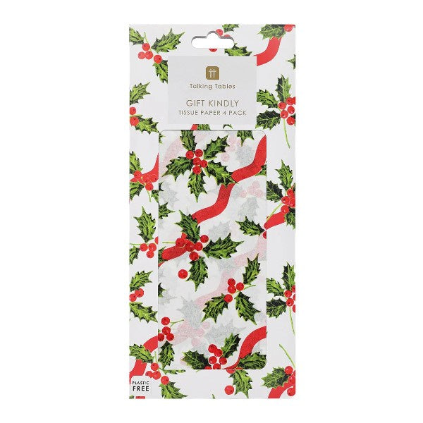 Botanical Holly Tissue Paper