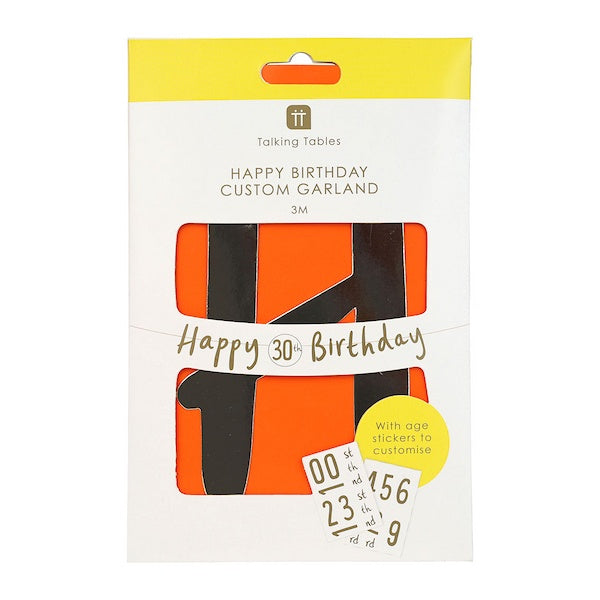 Luxe Custom Happy Birthday Garland 3m