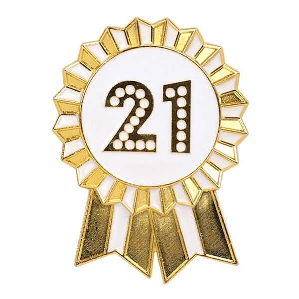 Luxe Metal Birthday Number Badge