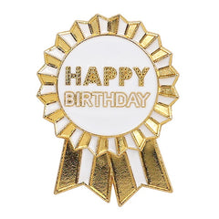 Luxe Happy Birthday Metal Pin