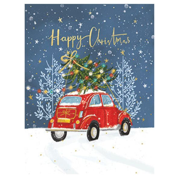 Driving Home Christmas Card Box