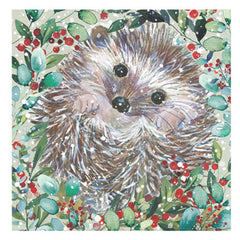 Foliage Hedgehog Christmas Card Pack