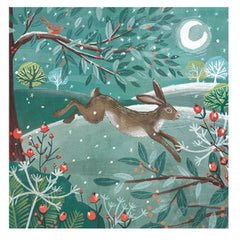 Leaping In The Snow Christmas Card Pack