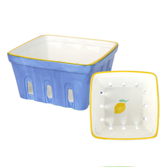 Lemon Ceramic Punnet - 15cm