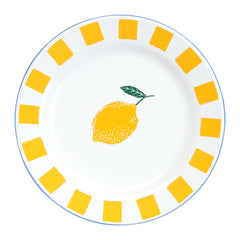 Lemon Enamel Plate - 20cm