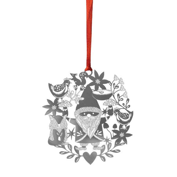 Fox and Santa Hanging Decoration