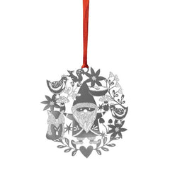 Fox and Santa Hanging Decoration