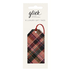 Multipack Tags Sugarplum Tartan