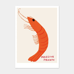 Massive Prawn Postcard