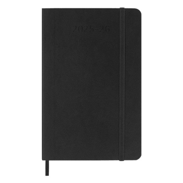 Moleskine 2025/26 Academic Weekly Pocket Diary Black Soft Cover