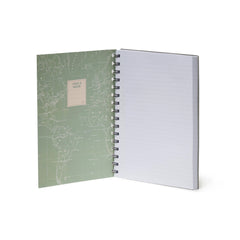 Never Stop Exploring A5 Spiral Bound Lined Notebook