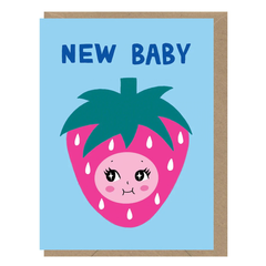 New Baby Strawberry Card