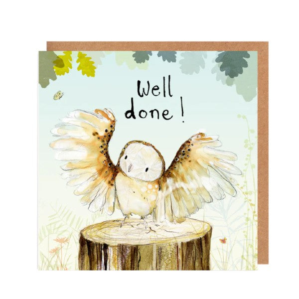 Well Done Olive Owl Card