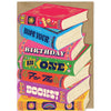 Stack of Books Birthday Card