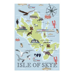 Isle Of Skye Map Postcard
