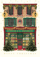 St Nicks Emporium Penny Lane Christmas Card