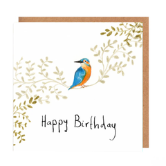 Peter Kingfisher Happy Birthday Card
