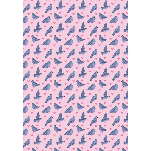 Pigeons Sheet Wrap