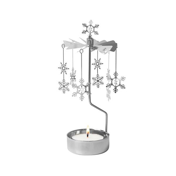 Angel Chime Snowfall Tealight Holder