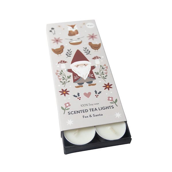 Fox and Santa Scented Tealights
