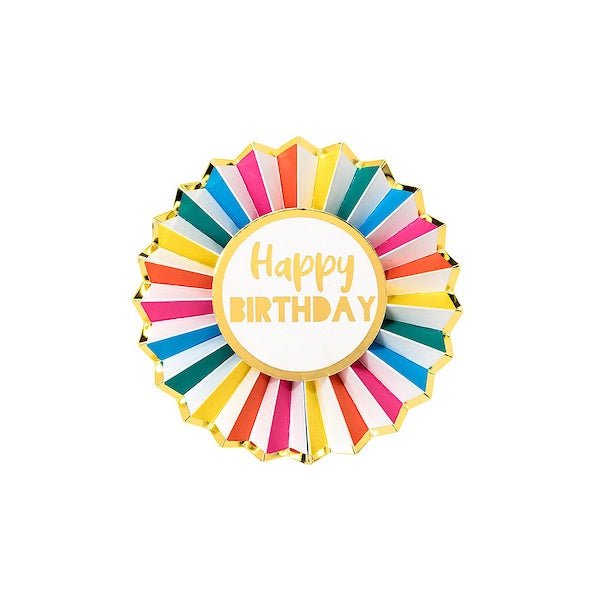 Happy Birthday Paper Rainbow Badge
