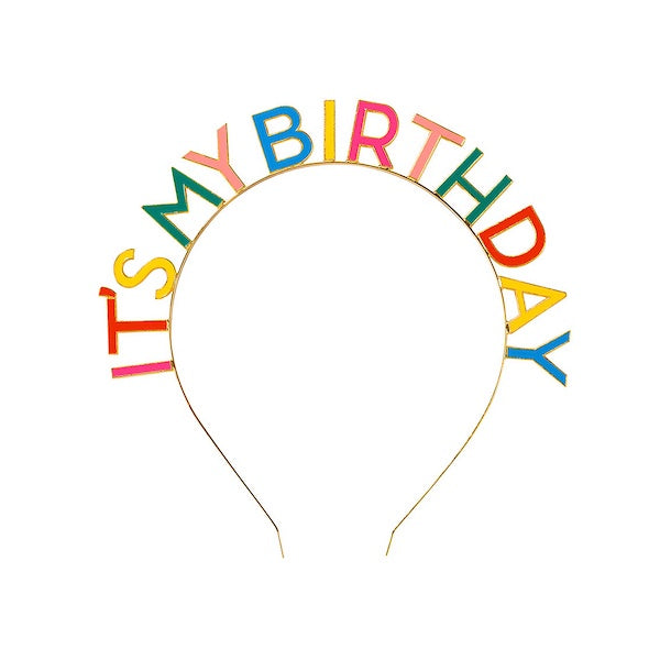 Rainbow Birthday Headband