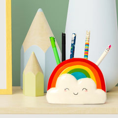 Rainbow Ceramic Pen Holder
